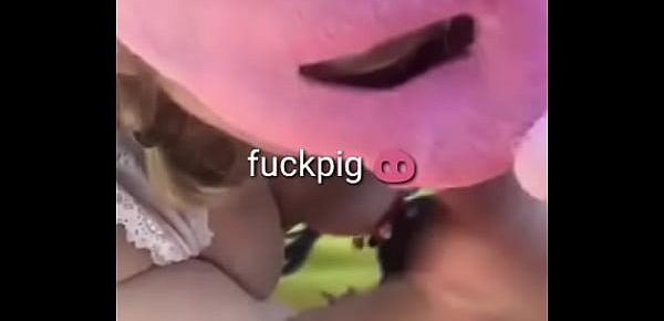 Dumb Fuckpig sucking Another Random Cock in the Forest